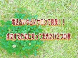 電話占いや占いサロンで開業、独立して稼ぎたい時にやる3つの事